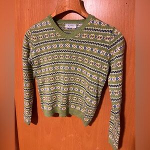 VINTAGE 90’s Old Navy Brand Green Sweater Size M